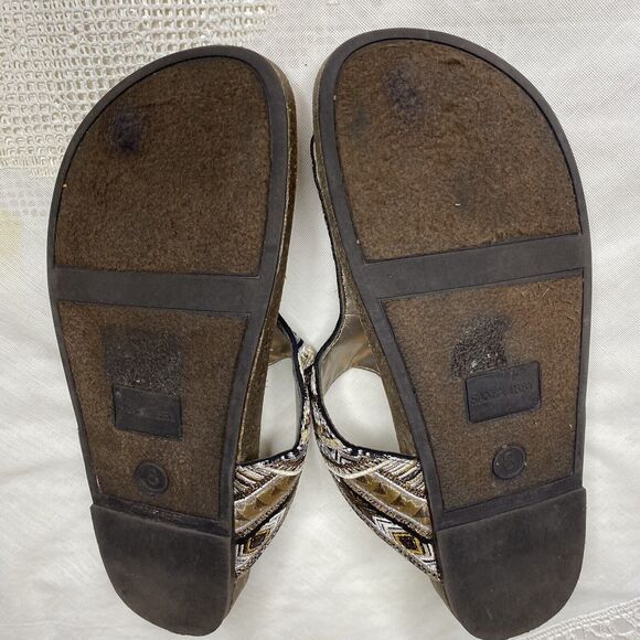 Sam & Libby Hollyn Sandals Women’s Size 8 Embroidered Thong Flip Flop Slide Boho - Picture 5 of 5